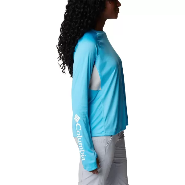 imageColumbia Womens Tidal Tee Vent Long SleeveRiptideWhite Logo