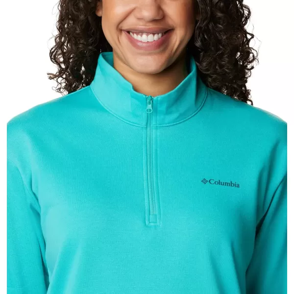 imageColumbia Womens Trek French Terry Half ZipBright Aqua