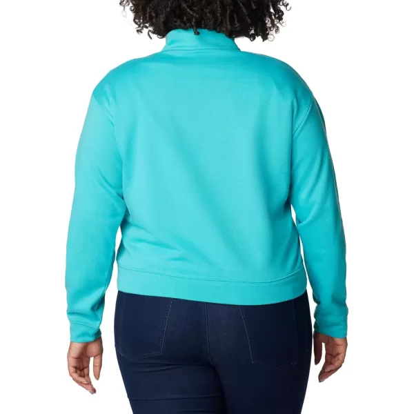 imageColumbia Womens Trek French Terry Half ZipBright Aqua