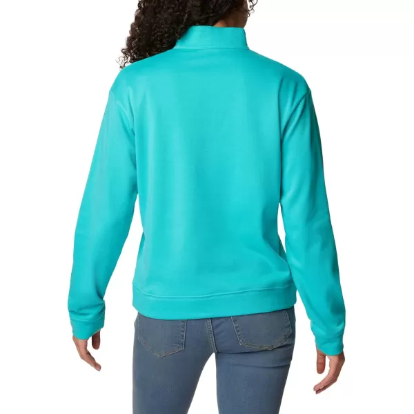 imageColumbia Womens Trek French Terry Half ZipBright Aqua