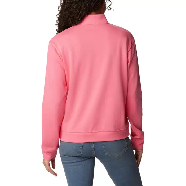 imageColumbia Womens Trek French Terry Half ZipCamellia Rose