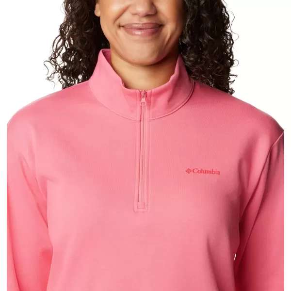 imageColumbia Womens Trek French Terry Half ZipCamellia Rose