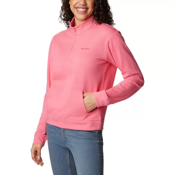 imageColumbia Womens Trek French Terry Half ZipCamellia Rose