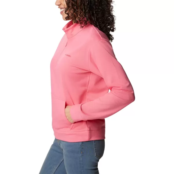 imageColumbia Womens Trek French Terry Half ZipCamellia Rose