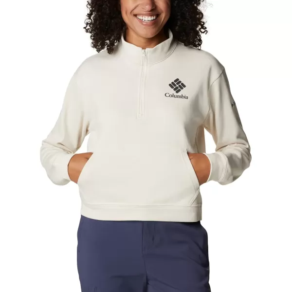 imageColumbia Womens Trek French Terry Half ZipChalkStacked Gem