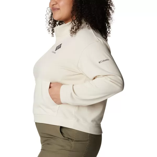 imageColumbia Womens Trek French Terry Half ZipChalkStacked Gem