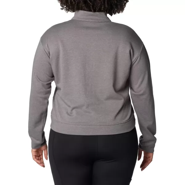 imageColumbia Womens Trek French Terry Half ZipCity Grey Heather