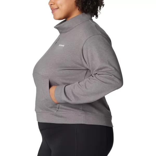 imageColumbia Womens Trek French Terry Half ZipCity Grey Heather