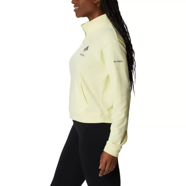 imageColumbia Womens Trek French Terry Half ZipEndiveNocturnal Stacked Logo