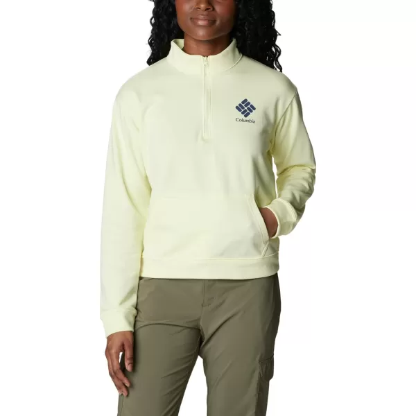 imageColumbia Womens Trek French Terry Half ZipEndiveNocturnal Stacked Logo