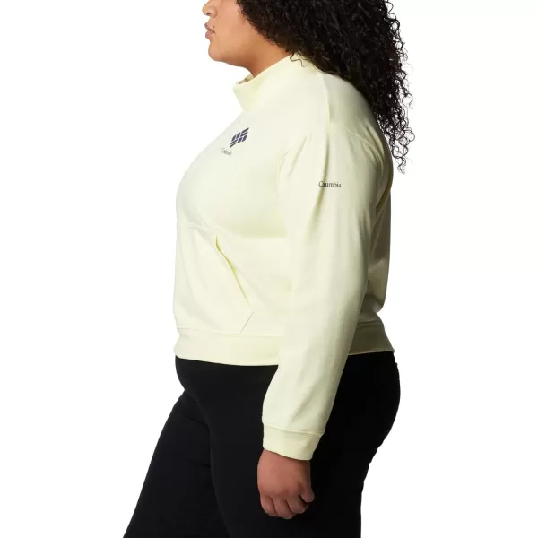 imageColumbia Womens Trek French Terry Half ZipEndiveNocturnal Stacked Logo
