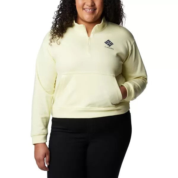 imageColumbia Womens Trek French Terry Half ZipEndiveNocturnal Stacked Logo