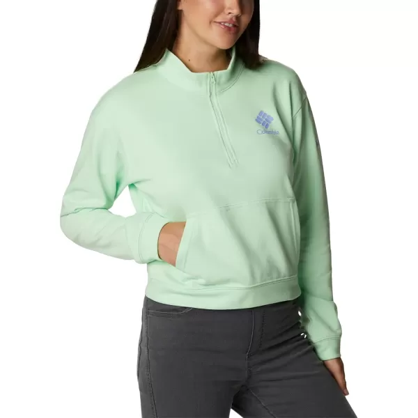 imageColumbia Womens Trek French Terry Half ZipKey WestStacked Gem