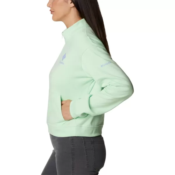 imageColumbia Womens Trek French Terry Half ZipKey WestStacked Gem