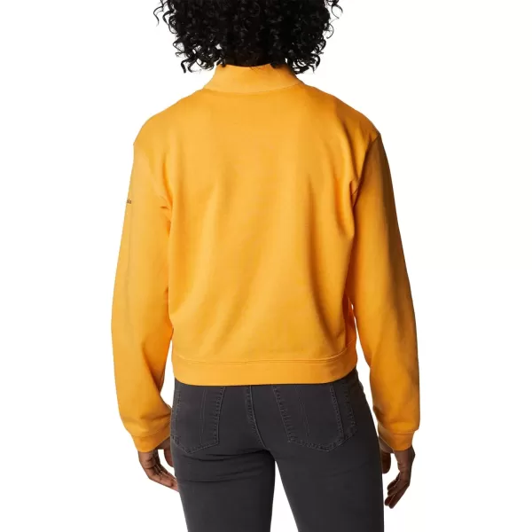 imageColumbia Womens Trek French Terry Half ZipMango HeatherStacked Gem