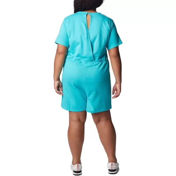 imageColumbia Womens Trek French Terry RomperBright Aqua