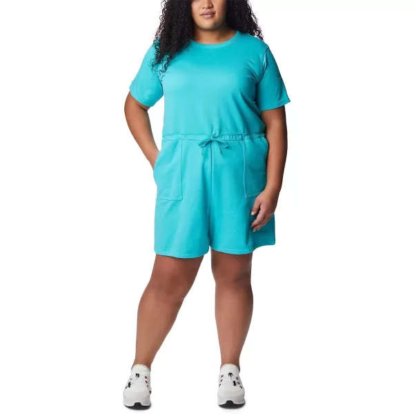 imageColumbia Womens Trek French Terry RomperBright Aqua