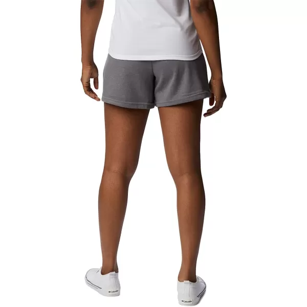 imageColumbia Womens Trek French Terry ShortCity Grey HeatherBlack Csc Stacked Logo