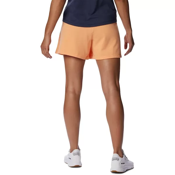 imageColumbia Womens Trek French Terry ShortPeachWhite Stacked Logo