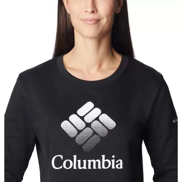 imageColumbia Womens Trek Graphic CrewBlackWhite Csc Stacked Logo