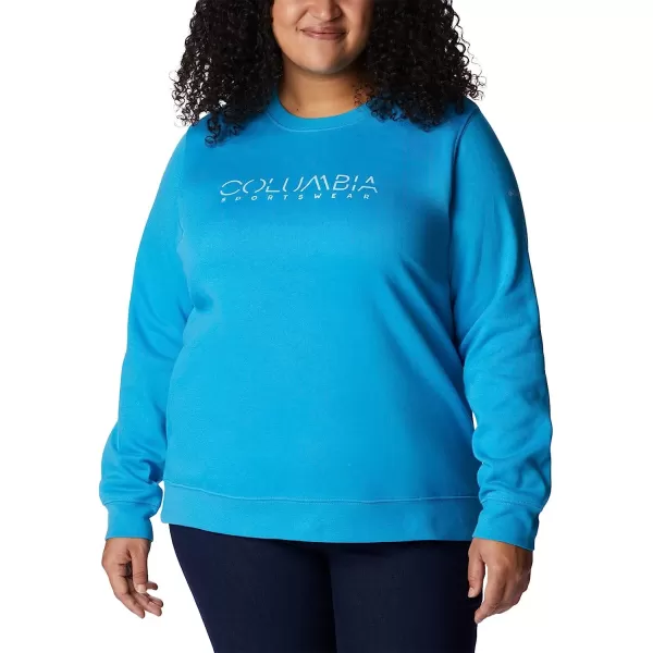 imageColumbia Womens Trek Graphic CrewBlue ChillColumbia Stencil