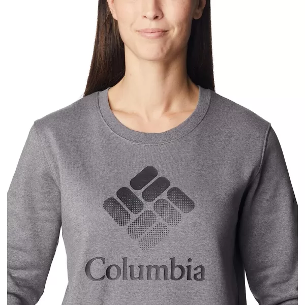 imageColumbia Womens Trek Graphic CrewCity Grey HeatherBlack Csc Stacked Logo