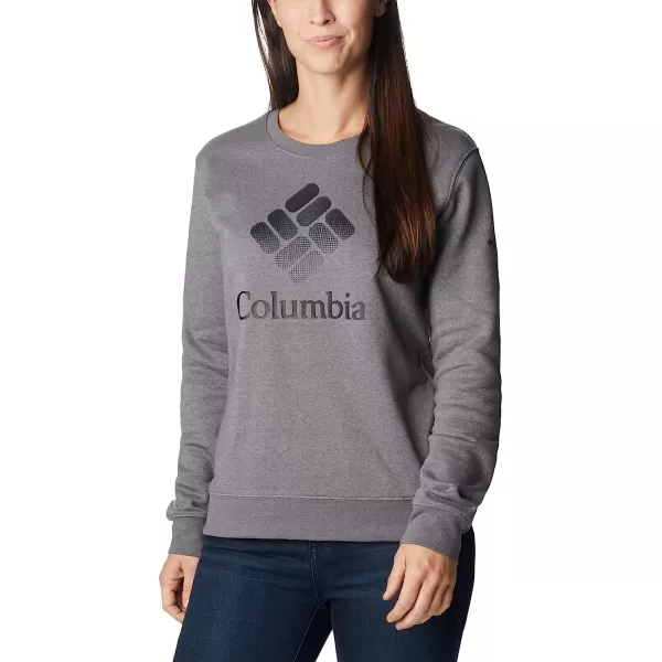 imageColumbia Womens Trek Graphic CrewCity Grey HeatherBlack Csc Stacked Logo