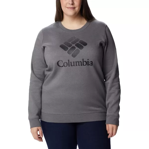 imageColumbia Womens Trek Graphic CrewCity Grey HeatherBlack Csc Stacked Logo