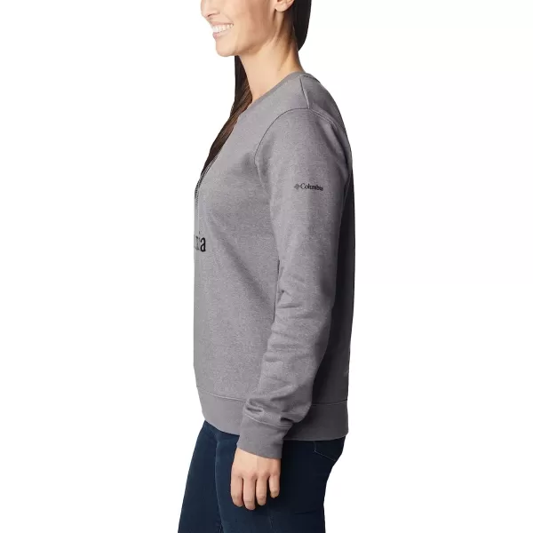 imageColumbia Womens Trek Graphic CrewCity Grey HeatherBlack Csc Stacked Logo