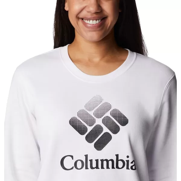 imageColumbia Womens Trek Graphic CrewWhiteBlack Csc Stacked Logo