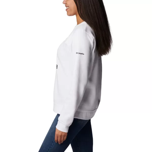imageColumbia Womens Trek Graphic CrewWhiteBlack Csc Stacked Logo
