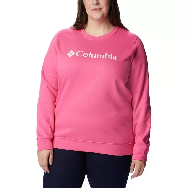 imageColumbia Womens Trek Graphic CrewWild GeraniumWhite Logo