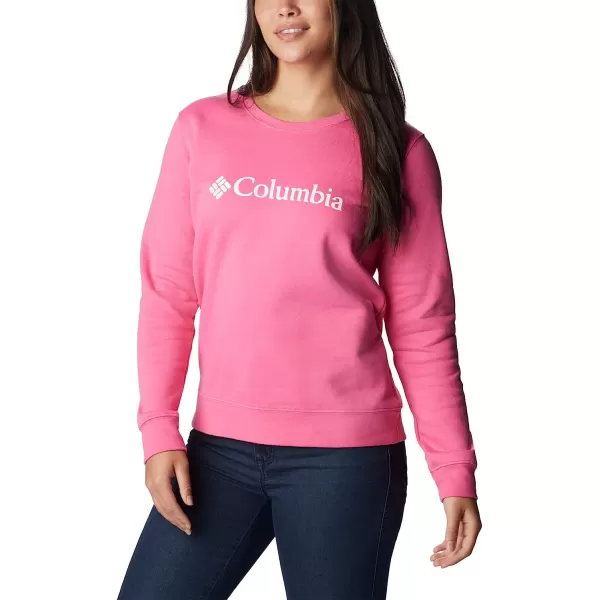 imageColumbia Womens Trek Graphic CrewWild GeraniumWhite Logo