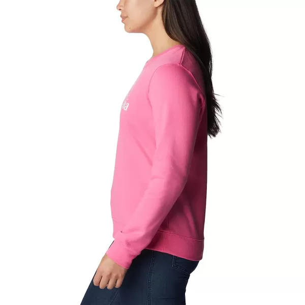 imageColumbia Womens Trek Graphic CrewWild GeraniumWhite Logo