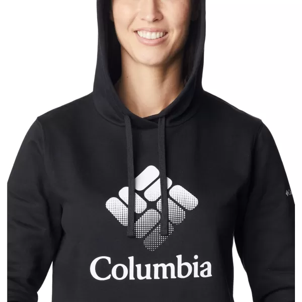 imageColumbia Womens Trek Graphic HoodieBlackWhite Csc Stacked Logo