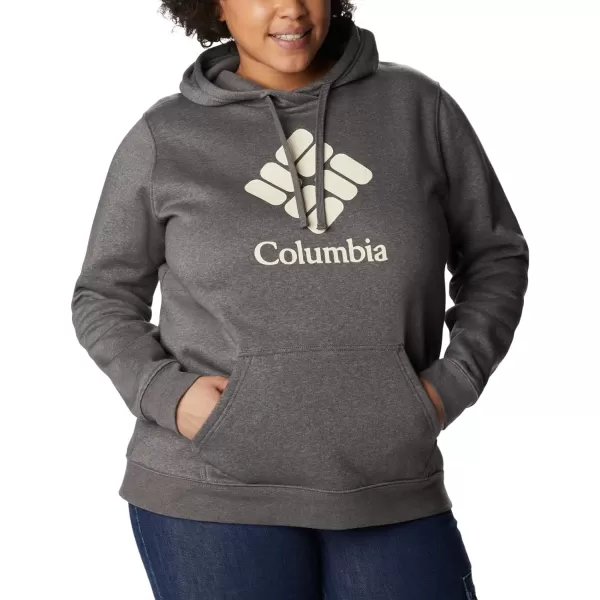 imageColumbia Womens Trek Graphic HoodieCharcoal HeatherStacked Gem