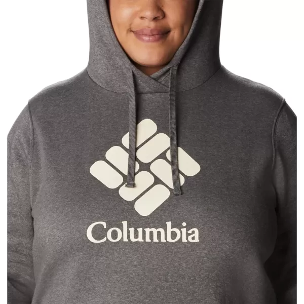 imageColumbia Womens Trek Graphic HoodieCharcoal HeatherStacked Gem