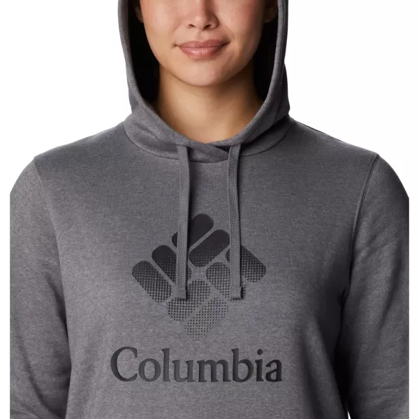 imageColumbia Womens Trek Graphic HoodieCity Grey HeatherBlack Csc Stacked Logo