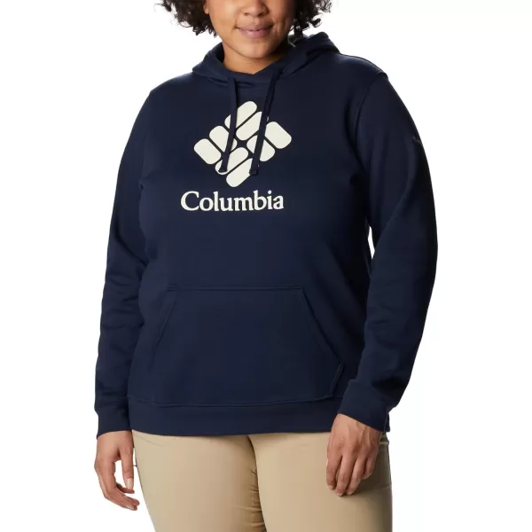 imageColumbia Womens Trek Graphic HoodieCollegiate NavyStacked Gem