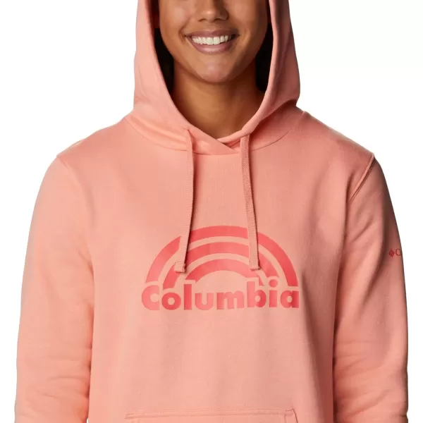 imageColumbia Womens Trek Graphic HoodieCoral ReefRainbow