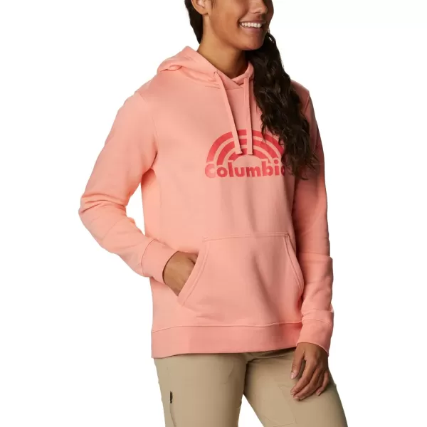 imageColumbia Womens Trek Graphic HoodieCoral ReefRainbow