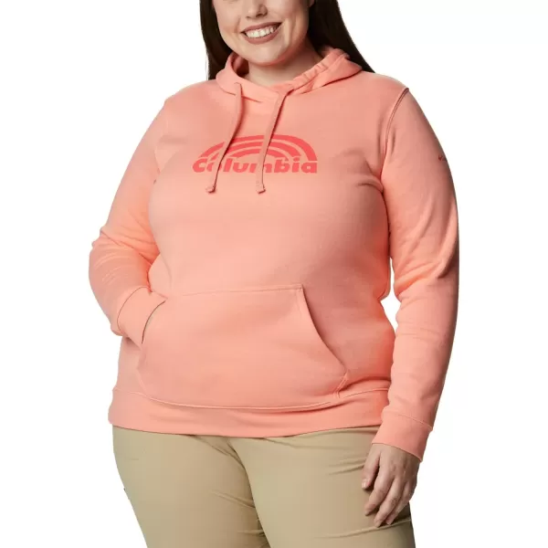 imageColumbia Womens Trek Graphic HoodieCoral ReefRainbow