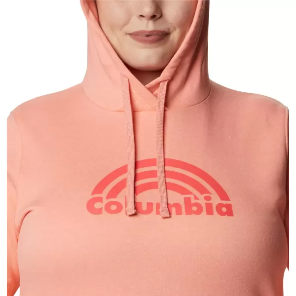 imageColumbia Womens Trek Graphic HoodieCoral ReefRainbow