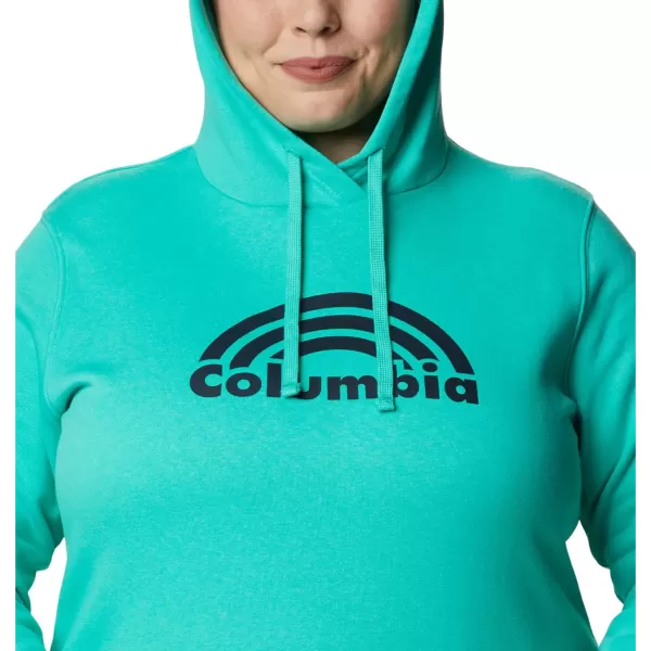 imageColumbia Womens Trek Graphic HoodieElectric TurquoiseRainbow