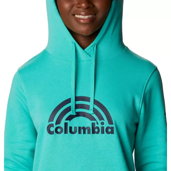 imageColumbia Womens Trek Graphic HoodieElectric TurquoiseRainbow