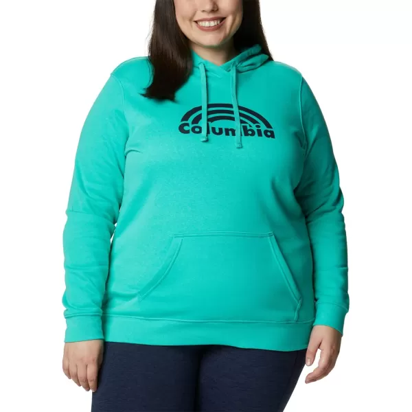 imageColumbia Womens Trek Graphic HoodieElectric TurquoiseRainbow