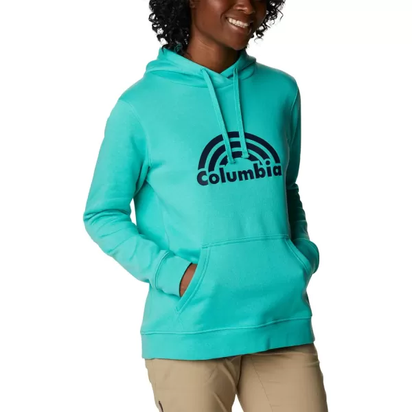 imageColumbia Womens Trek Graphic HoodieElectric TurquoiseRainbow