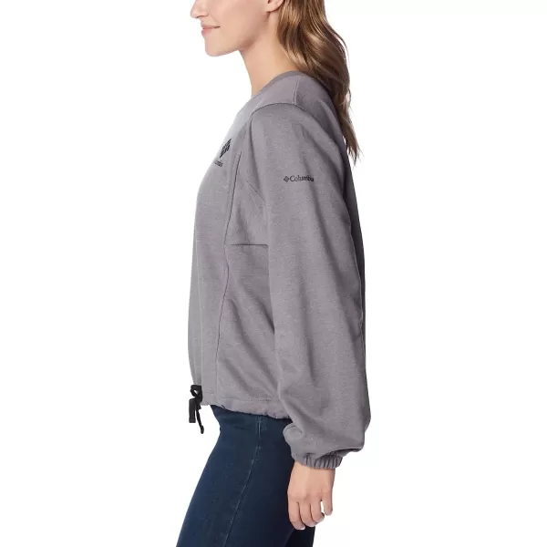 imageColumbia Womens Trek Seasonal Ft CrewCity Grey HeatherBlack Csc Stacked Logo