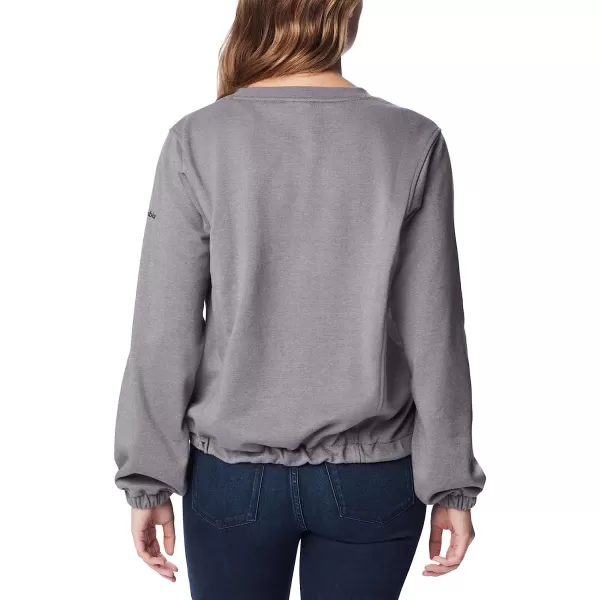 imageColumbia Womens Trek Seasonal Ft CrewCity Grey HeatherBlack Csc Stacked Logo