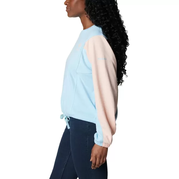 imageColumbia Womens Trek Seasonal Ft CrewSpring BluePeach Blsm Csc Stacked Logo